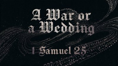 A War or a Wedding 1Samual25